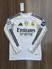 REAL MADRID HOME 2025/26 OFFICIAL PREMIUM QUALITY FULL SLEEVES