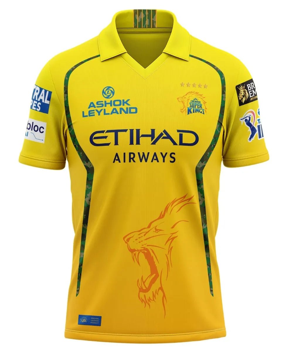 Chennai Super Kings IPL 2026 Jersey – CSK Dhoni Version