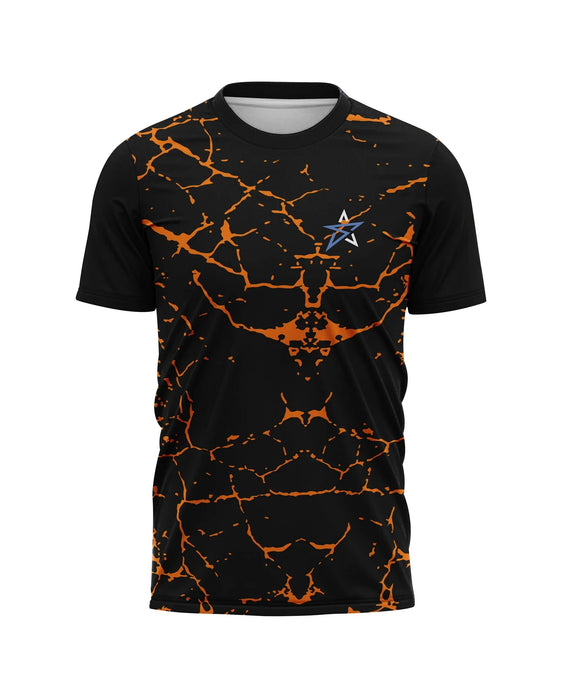 Golden Stripe Black T-Shirt