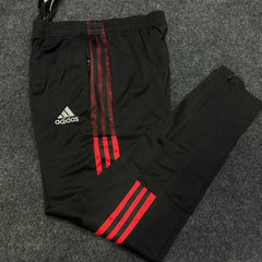 MU OFFICIAL RED AND BLACK 3 STRIPS PREMIUM TRACKPANT