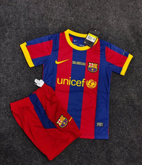 Barcelona Home Kids Kit 2011 Messi Version