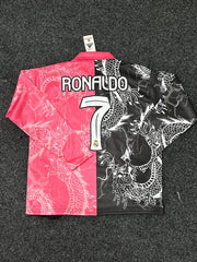 Real Madrid Dragon Style Football Zipper Pink & Black Ronaldo 7