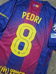 Barcelona Home 2025-26 Complete Kit Pedri 8 Version