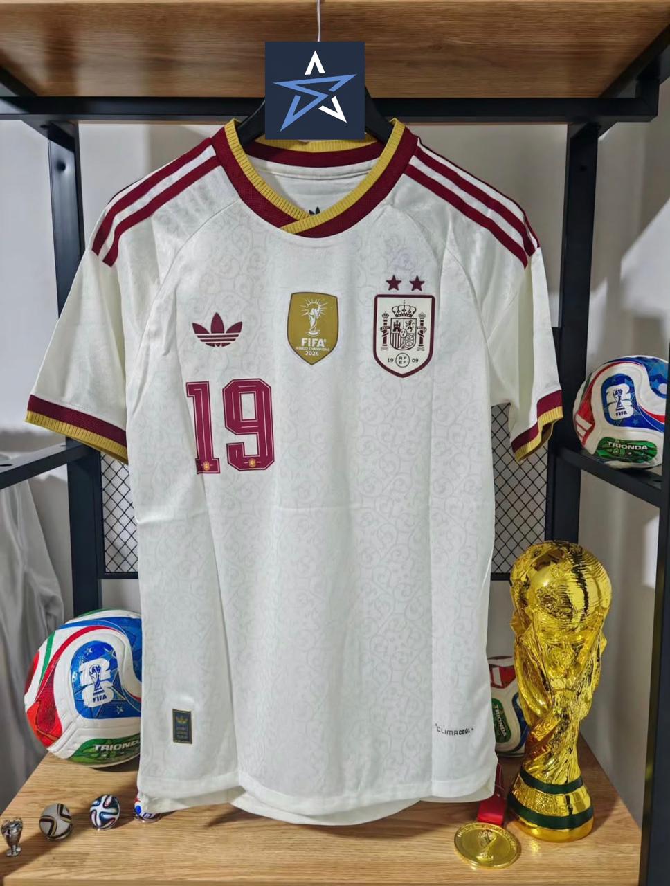 Spain FiFA World Cup 2026 Away Winning 2 Star Jersey