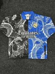 Real Madrid Dragon Style Football Zipper Blue & Black Ronaldo 7