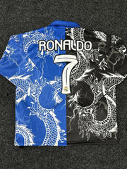 Real Madrid Dragon Style Football Zipper Blue & Black Ronaldo 7