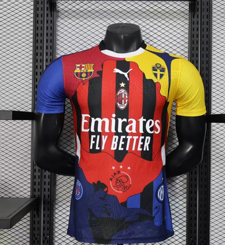2025-2026 New AC Milan Ibrahimovic commemorative Football Jersey