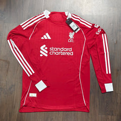 LIVERPOOL HOME 2025/26 CUSTOM OFFICIAL AUTHENTIC ORIGINALS FULL SLEEVES